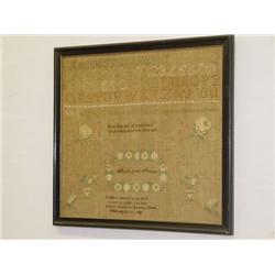 19TH CENT. NEW ENGLAND NEEDLEWORK SAMPL