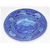 Image 1 : 10 1/4" BLUE STAFFORDSHIRE AMERICAN HIS