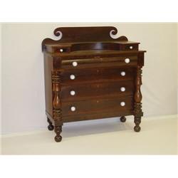 EMPIRE MAHOGANY 4 DRAWER CHEST W/ 2 DRA