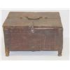 Image 1 : EARLY CONTINENTAL LIFT TOP FOOTED WOODE