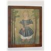 Image 1 : PRIMITIVE FOLKY LATE 19TH CENT. OIL PAI