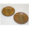 Image 1 : (2) PA REDWARE PLATES: (1) 7 1/2" W/ YE