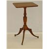 Image 1 : NH HEPPLEWHITE CHERRY CANDLESTAND W/ A 