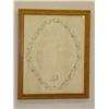 Image 1 : FRAMED LATE 19TH CENT. CALLIGRAPHY "ABB