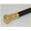 Image 1 : 35 1/2" GOLD HANDLED WALKING CANE-HANDL