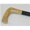 Image 1 : 32 1/2" GOLD HANDLED WALKING CANE-HANDL