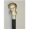 Image 1 : 34" WALKING CANE W/ CARVED IVORY HANDLE