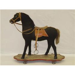 LATE 19TH CENT. FABRIC COVERED HOBBY HO