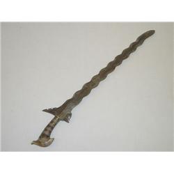 28 1/2" 19TH CENT. PERSIAN SWORD W/ SIL