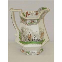 8 1/2" IRONSTONE LANTERN STYLE PITCHER 