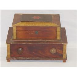 19TH CENT. NEW ENGLAND 2 TIER GRAIN PAI