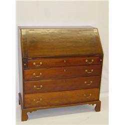 18TH CENT. MA CHIPPENDALE MAHOGANY SLAN
