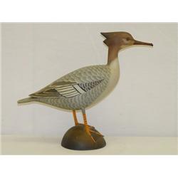 8" LAPHAM CARVED & PAINTED RED BREASTED