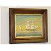 Image 1 : 20TH CENT. OIL ON CANVAS TITLED "A BRIG