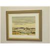 Image 1 : WATERCOLOR ESSEX 1946 BOATYARD SIGNED L
