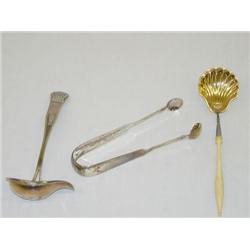 (3) PCS. EARLY SILVER: (1) PR. AMERICAN