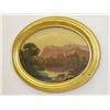 Image 1 : 19TH CENT. HUDSON RIVER SCHOOL OVAL OIL