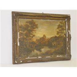 OIL ON CANVAS OF FRENCH LANDSCAPE SIGNE