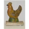 Image 1 : 6 1/2" EARLY PAINTED PAPIER MACHE ROOST
