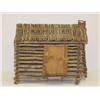 Image 1 : PRIMITIVE FOLK ART LOG CABIN MINIATURE 