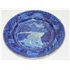Image 1 : 7 1/2" BLUE STAFFORDSHIRE AMERICAN HIST