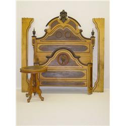 4 PC. 19TH CENT. GRAIN PAINTED VICTORIA