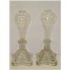 Image 1 : PR. 10 1/2" SANDWICH GLASS OIL LAMPS-CL