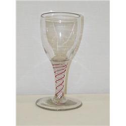 5" EARLY AIRTWIST WINE W/ WHITE & CRAN