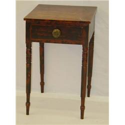 MAINE SHERATON MAPLE 1 DRAWER STAND W/ 