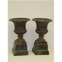 PR. 18" PAINTED 2 PC. VICTORIAN CAST IR