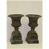 Image 1 : PR. 18" PAINTED 2 PC. VICTORIAN CAST IR