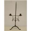 Image 1 : 22" WROUGHT IRON DOUBLE LIGHT 3 FOOTED 