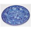 Image 1 : 10" BLUE STAFFORDSHIRE PLATE-SANCHO PAN