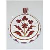 Image 1 : 5" ROUND WHITE CUT TO CRANBERRY MOSER F