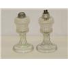 Image 1 : PR. 6" CLEAR SANDWICH GLASS FLUID LAMPS