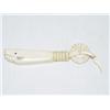 Image 1 : 19TH CENT. 5 1/2" CARVED IVORY WHALE FO