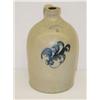 Image 1 : A.K. BALLARD 2 GAL. JUG W/ COBALT LEAF 