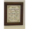 Image 1 : (2) 19TH CENT. FRAMED FAMILY RECORDS ON