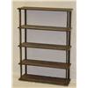 Image 1 : PRIMITIVE 5 TIER WALNUT WHAT-NOT SHELF 