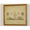 Image 1 : 19TH CENT. NEEDLEWORK SAMPLER-FLORAL BO