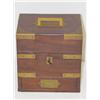 Image 1 : 19TH CENT. ENGLISH MAHOGANY BRASS BOUND