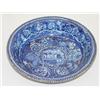Image 1 : 11" DARK BLUE STAFFORDSHIRE POTATO BOWL