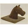 Image 1 : CAST IRON 2 PC. HORSE HEAD HITCHING POS