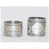 Image 1 : (2) STERLING NAPKIN RINGS: (1) W/ CHERU