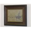 Image 1 : FRAMED FRENCH OIL ON CANVAS HARBOR WATE