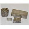 Image 1 : LOT (4) SILVER BOXES: (3) CONTINENTAL  