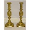 Image 1 : PR. 11 1/2 BRASS PUSHUP CANDLESTICKS-T