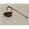 Image 1 : WROUGHT IRON BETTY LAMP - RUST   IMPERF