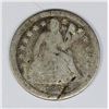 Image 1 : 1853 SCARCE NO ARROWS SEATED DIME