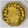 Image 1 : CALIFORNIA  TERRITORIAL GOLD 1881 1/2F GOLD OCT.